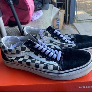 checkered old skool vans